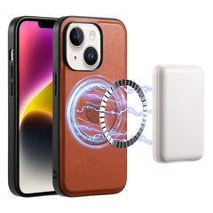 Denior Cowhide Texture Leather MagSafe Phone Case, For iPhone 15 Plus, For iPhone 15, For iPhone 14 Plus, For iPhone 14/13, For iPhone 14 Pro, For iPhone 14 Pro Max