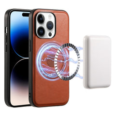 Denior Cowhide Texture Leather MagSafe Phone Case, For iPhone 15 Plus, For iPhone 15, For iPhone 14 Plus, For iPhone 14/13, For iPhone 14 Pro, For iPhone 14 Pro Max