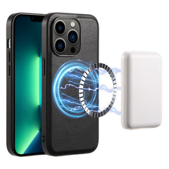 Denior Cowhide Texture Leather MagSafe Phone Case, For iPhone 13 Pro Max, For iPhone 13 Pro, For iPhone 12/12 Pro, For iPhone 12 Pro Max