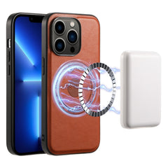 Denior Cowhide Texture Leather MagSafe Phone Case, For iPhone 13 Pro Max, For iPhone 13 Pro, For iPhone 12/12 Pro, For iPhone 12 Pro Max