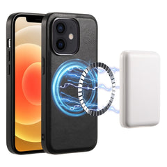 Denior Cowhide Texture Leather MagSafe Phone Case, For iPhone 13 Pro Max, For iPhone 13 Pro, For iPhone 12/12 Pro, For iPhone 12 Pro Max