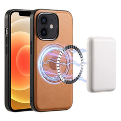 Denior Cowhide Texture Leather MagSafe Phone Case, For iPhone 13 Pro Max, For iPhone 13 Pro, For iPhone 12/12 Pro, For iPhone 12 Pro Max