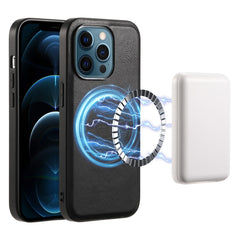 Denior Cowhide Texture Leather MagSafe Phone Case, For iPhone 13 Pro Max, For iPhone 13 Pro, For iPhone 12/12 Pro, For iPhone 12 Pro Max