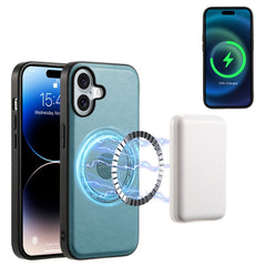 Denior Cowhide Texture Leather MagSafe Phone Case, For iPhone 16 Pro Max, For iPhone 16 Pro, For iPhone 16 Plus, For iPhone 16, For iPhone 15 Pro Max, For iPhone 15 Pro