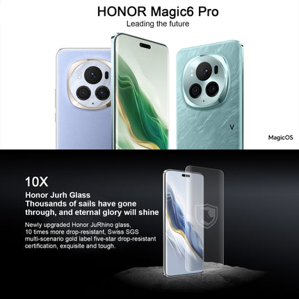 Honor Magic6 Pro,  6.8 inch Magic OS 8.0 Snapdragon 8 Gen 3 Octa Core up to 3.3GHz, Network: 5G, OTG, NFC, Support Google Play