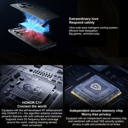 Honor Magic6 Pro,  6.8 inch Magic OS 8.0 Snapdragon 8 Gen 3 Octa Core up to 3.3GHz, Network: 5G, OTG, NFC, Support Google Play