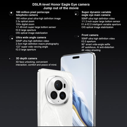 Honor Magic6 Pro,  6.8 inch Magic OS 8.0 Snapdragon 8 Gen 3 Octa Core up to 3.3GHz, Network: 5G, OTG, NFC, Support Google Play