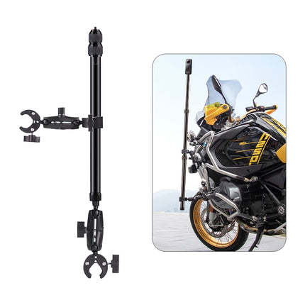 Motorcycle Clamps Handlebar Fixed Mount 3-stage Telescopic Selfie Stick