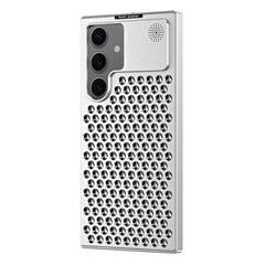 R-JUST RJ58 Aromatherapy Metal Cooling Phone Case, For Samsung Galaxy S24 Ultra 5G, For Samsung Galaxy S24+ 5G, For Samsung Galaxy S24 5G, For Samsung Galaxy S23 Ultra 5G