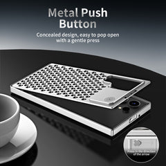 R-JUST RJ58 Aromatherapy Metal Cooling Phone Case, For Samsung Galaxy S24 Ultra 5G, For Samsung Galaxy S24+ 5G, For Samsung Galaxy S24 5G, For Samsung Galaxy S23 Ultra 5G