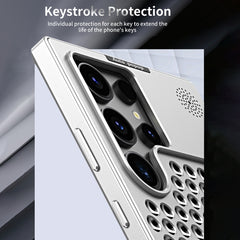R-JUST RJ58 Aromatherapy Metal Cooling Phone Case, For Samsung Galaxy S24 Ultra 5G, For Samsung Galaxy S24+ 5G, For Samsung Galaxy S24 5G, For Samsung Galaxy S23 Ultra 5G
