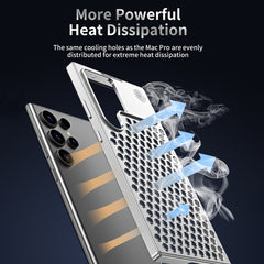 R-JUST RJ58 Aromatherapy Metal Cooling Phone Case, For Samsung Galaxy S24 Ultra 5G, For Samsung Galaxy S24+ 5G, For Samsung Galaxy S24 5G, For Samsung Galaxy S23 Ultra 5G, For Samsung Galaxy S22 Ultra 5G