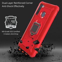 Carbon Fiber Protective Case with 360 Degree Rotating Ring Holder, For Samsung Galaxy A21 (US), For Samsung Galaxy A71 (5G), For Samsung Galaxy A51 (5G), For Xiaomi Mi 10 Lite / Youth (5G), For Xiaomi Redmi 9A, For Xiaomi Redmi 9C