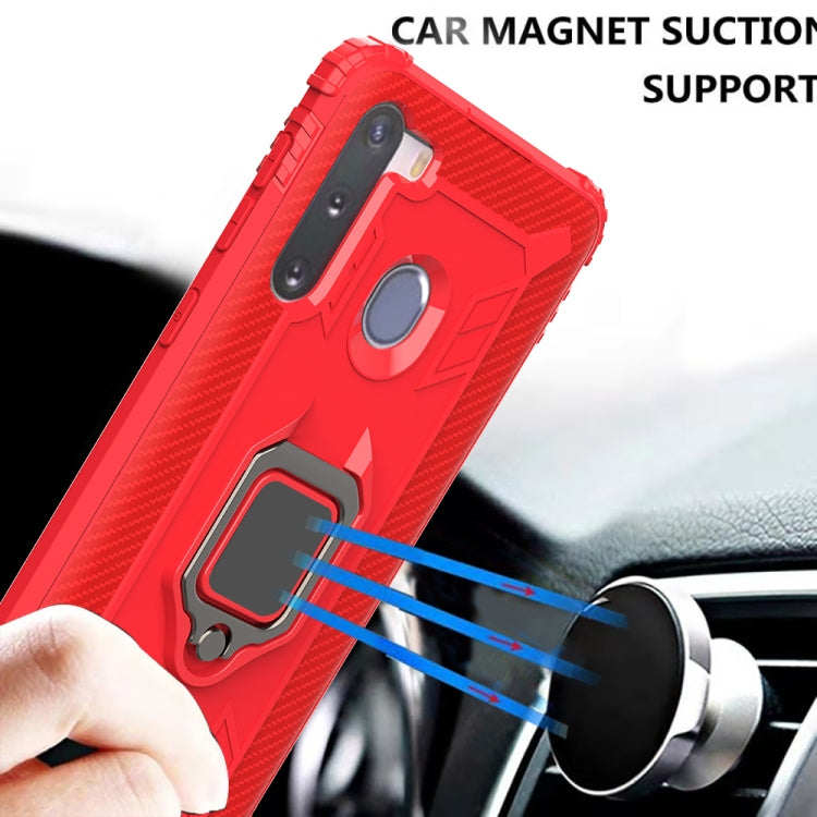 Carbon Fiber Protective Case with 360 Degree Rotating Ring Holder, For Samsung Galaxy A21 (US), For Samsung Galaxy A71 (5G), For Samsung Galaxy A51 (5G), For Xiaomi Mi 10 Lite / Youth (5G), For Xiaomi Redmi 9A, For Xiaomi Redmi 9C