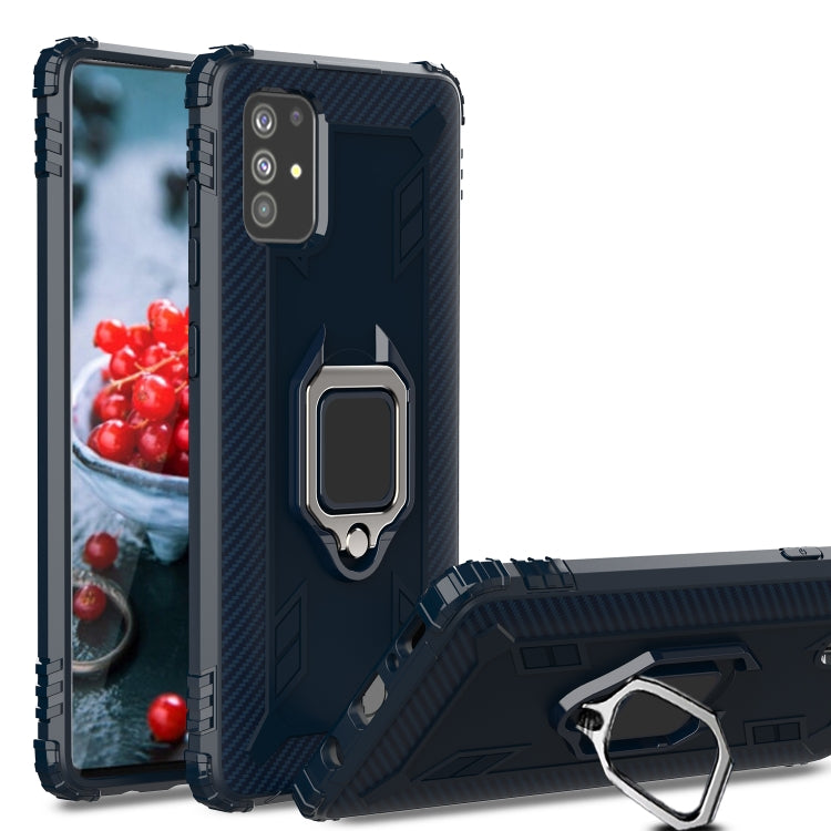 Carbon Fiber Protective Case with 360 Degree Rotating Ring Holder, For Samsung Galaxy A21 (US), For Samsung Galaxy A71 (5G), For Samsung Galaxy A51 (5G), For Xiaomi Mi 10 Lite / Youth (5G), For Xiaomi Redmi 9A, For Xiaomi Redmi 9C