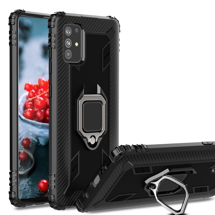 Carbon Fiber Protective Case with 360 Degree Rotating Ring Holder, For Samsung Galaxy A21 (US), For Samsung Galaxy A71 (5G), For Samsung Galaxy A51 (5G), For Xiaomi Mi 10 Lite / Youth (5G), For Xiaomi Redmi 9A, For Xiaomi Redmi 9C