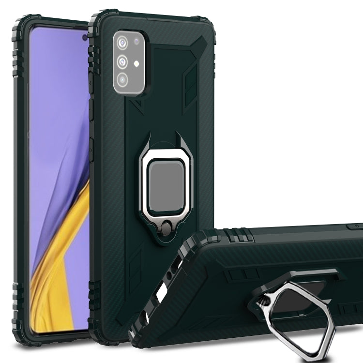 Carbon Fiber Protective Case with 360 Degree Rotating Ring Holder, For Samsung Galaxy A21 (US), For Samsung Galaxy A71 (5G), For Samsung Galaxy A51 (5G), For Xiaomi Mi 10 Lite / Youth (5G), For Xiaomi Redmi 9A, For Xiaomi Redmi 9C