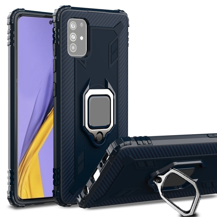 Carbon Fiber Protective Case with 360 Degree Rotating Ring Holder, For Samsung Galaxy A21 (US), For Samsung Galaxy A71 (5G), For Samsung Galaxy A51 (5G), For Xiaomi Mi 10 Lite / Youth (5G), For Xiaomi Redmi 9A, For Xiaomi Redmi 9C