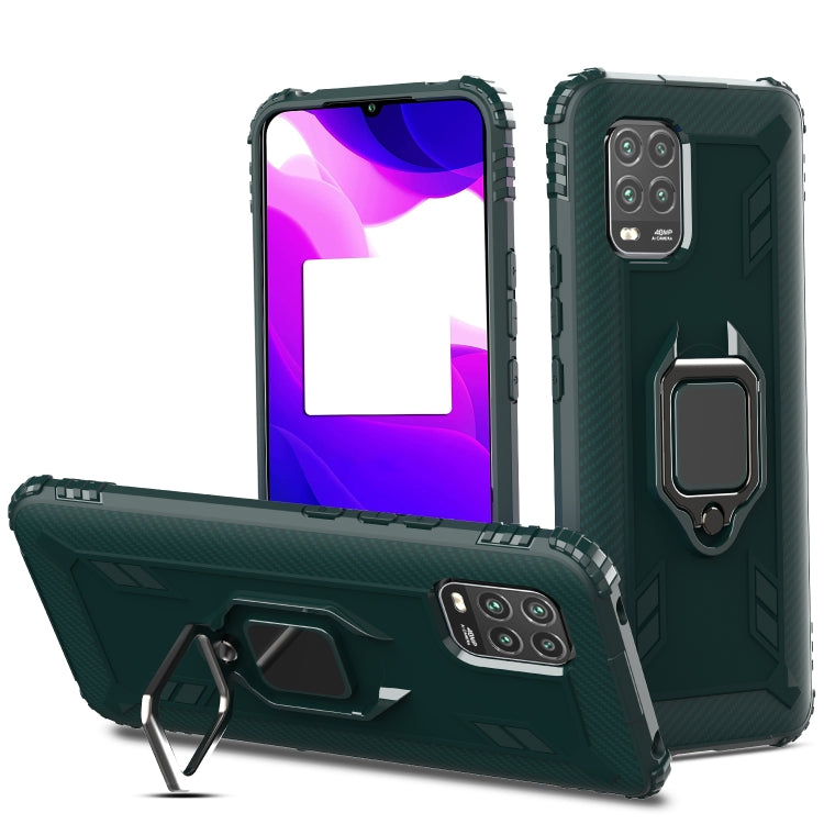 Carbon Fiber Protective Case with 360 Degree Rotating Ring Holder, For Samsung Galaxy A21 (US), For Samsung Galaxy A71 (5G), For Samsung Galaxy A51 (5G), For Xiaomi Mi 10 Lite / Youth (5G), For Xiaomi Redmi 9A, For Xiaomi Redmi 9C