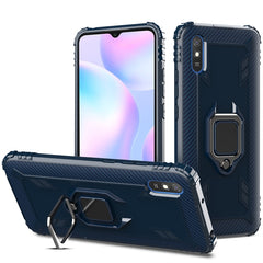 Carbon Fiber Protective Case with 360 Degree Rotating Ring Holder, For Samsung Galaxy A21 (US), For Samsung Galaxy A71 (5G), For Samsung Galaxy A51 (5G), For Xiaomi Mi 10 Lite / Youth (5G), For Xiaomi Redmi 9A, For Xiaomi Redmi 9C, For Huawei Y6p