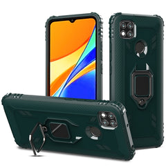 Carbon Fiber Protective Case with 360 Degree Rotating Ring Holder, For Samsung Galaxy A21 (US), For Samsung Galaxy A71 (5G), For Samsung Galaxy A51 (5G), For Xiaomi Mi 10 Lite / Youth (5G), For Xiaomi Redmi 9A, For Xiaomi Redmi 9C, For Huawei Y6p