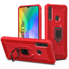 Carbon Fiber Protective Case with 360 Degree Rotating Ring Holder, For Samsung Galaxy A21 (US), For Samsung Galaxy A71 (5G), For Samsung Galaxy A51 (5G), For Xiaomi Mi 10 Lite / Youth (5G), For Xiaomi Redmi 9A, For Xiaomi Redmi 9C, For Huawei Y6p