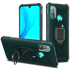 Carbon Fiber Protective Case with 360 Degree Rotating Ring Holder, For Samsung Galaxy A21 (US), For Samsung Galaxy A71 (5G), For Samsung Galaxy A51 (5G), For Xiaomi Mi 10 Lite / Youth (5G), For Xiaomi Redmi 9A, For Xiaomi Redmi 9C, For Huawei Y6p