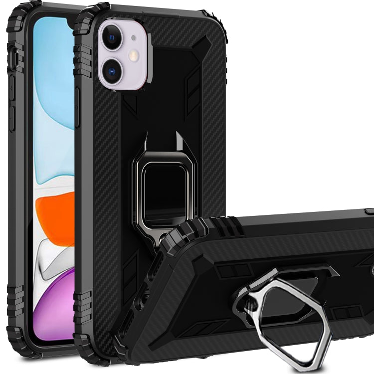 Carbon Fiber Schutzhülle mit 360 Grad Drehbaren Ring Halter, Für iPhone 12 mini, Für iPhone 12 / 12 Pro, für iPhone 12 Pro Max