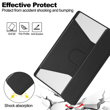 360 Rotation Transparent Smart Leather Case with Keyboard, For Lenovo Tab M11/Xiaoxin Pad 11 2024