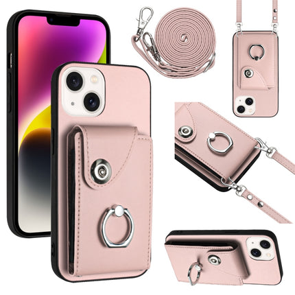 Organ Card Bag Ring Holder Phone Case with Long Lanyard, For iPhone 15, For iPhone 14 Plus, For iPhone 14, For iPhone 14 Pro