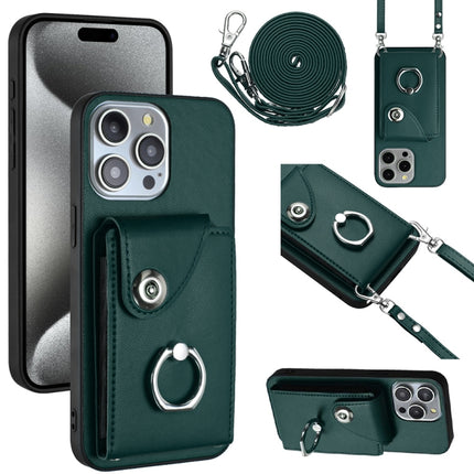Organ Card Bag Ring Holder Phone Case with Long Lanyard, For iPhone 15, For iPhone 14 Plus, For iPhone 14, For iPhone 14 Pro
