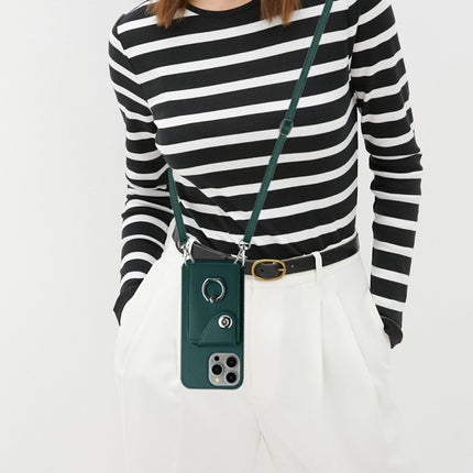 Organ Card Bag Ring Holder Phone Case with Long Lanyard, For iPhone 14 Pro Max, For iPhone SE 2022 / 2020 / 8 / 7, For iPhone 13 Pro Max, For iPhone 13 Pro