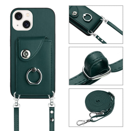 Organ Card Bag Ring Holder Phone Case with Long Lanyard, For iPhone 13, For iPhone 13 mini, For iPhone 12, For iPhone 12 Pro Max