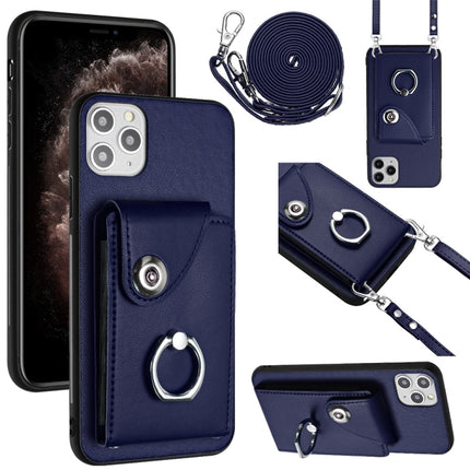 Organ Card Bag Ring Holder Phone Case with Long Lanyard, For iPhone 11 Pro, For iPhone X / XS, For iPhone XR, For iPhone XS Max