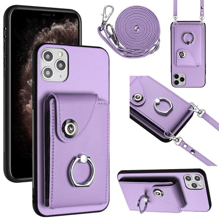 Organ Card Bag Ring Holder Phone Case with Long Lanyard, For iPhone 11 Pro, For iPhone X / XS, For iPhone XR, For iPhone XS Max