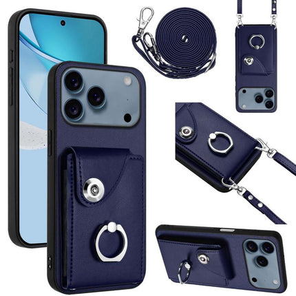 Organ Card Bag Ring Holder Phone Case with Long Lanyard, For iPhone 17 Pro Max, For iPhone 17 Pro, For iPhone 17, For iPhone Air