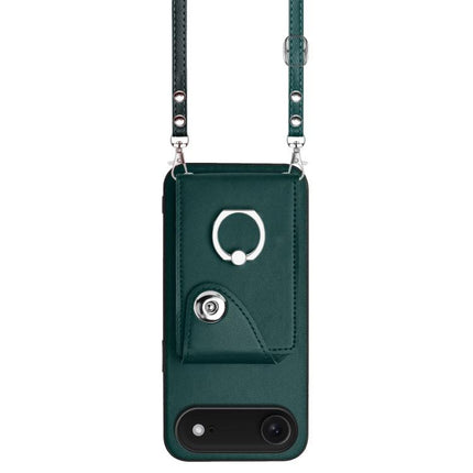 Organ Card Bag Ring Holder Phone Case with Long Lanyard, For iPhone Air, For iPhone 16 Pro Max, For iPhone 16 Pro, For iPhone 16 Plus
