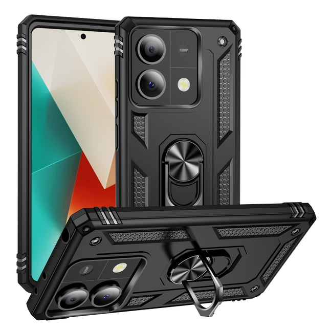 Shockproof TPU + PC Phone Case with Holder, For Xiaomi Redmi Note 13 5G, For Xiaomi Redmi Note 13 Pro+ 5G, For Xiaomi Redmi Note 13 Pro 5G