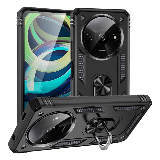 Shockproof TPU + PC Phone Case with Holder, For Xiaomi Redmi A3 4G, For Xiaomi Redmi Note 13 Pro 4G, For Xiaomi Redmi Note 13 4G