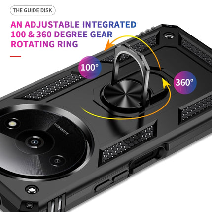 Shockproof TPU + PC Phone Case with Holder, For Xiaomi Redmi A3 4G, For Xiaomi Redmi Note 13 Pro 4G, For Xiaomi Redmi Note 13 4G