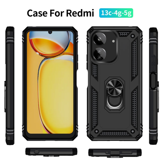Shockproof TPU + PC Phone Case with Holder, For Xiaomi Redmi 13C 4G/5G, For Xiaomi 14 Pro, For Xiaomi 14