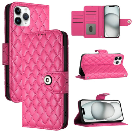 Rhombic Texture Flip Leather Phone Case with Lanyard, For iPhone 11, For iPhone 11 Pro, For iPhone XS / X, For iPhone XR