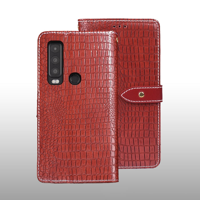 idewei Crocodile Texture Leather Phone Case, For CAT S75