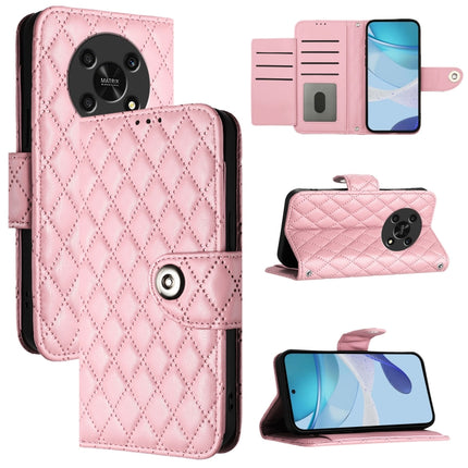 Rhombic Texture Flip Leather Phone Case with Lanyard, For Honor X30 5G / X9 4G / X9 5G, For Honor X40i, For Honor 70 Pro, For Honor 70
