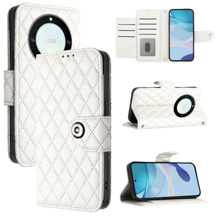 Rhombic Texture Flip Leather Phone Case with Lanyard, For Honor Magic5 Pro, For Honor X40 / X9a / Magic5 Lite, For Honor 80 GT, For Honor 80