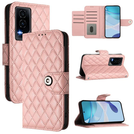 Rhombic Texture Flip Leather Phone Case with Lanyard, For Honor X8c 4G Global, For Honor GT, For Honor X9c Smart 5G Global, For Honor 300 Pro 5G / 300 Ultra
