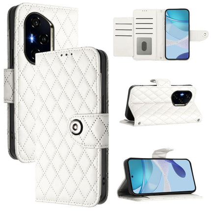 Rhombic Texture Flip Leather Phone Case with Lanyard, For Honor Power 5G, For Honor Play 60 5G, For Honor 400 Lite Global, For Honor 400 Global 156.5mm