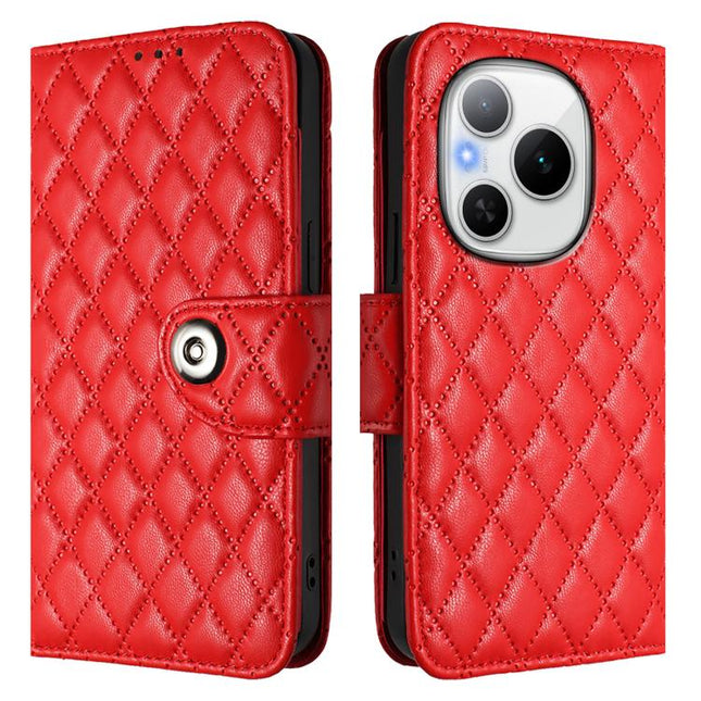 Rhombic Texture Flip Leather Phone Case with Lanyard, For Honor Power 5G, For Honor Play 60 5G, For Honor 400 Lite Global, For Honor 400 Global 156.5mm
