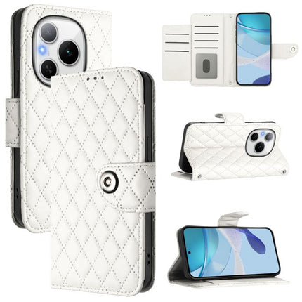 Rhombic Texture Flip Leather Phone Case with Lanyard, For Honor Power 5G, For Honor Play 60 5G, For Honor 400 Lite Global, For Honor 400 Global 156.5mm