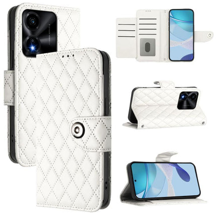 Rhombic Texture Flip Leather Phone Case with Lanyard, For Honor Play 70 Plus, For Honor X5c Plus, For Honor X6c 4G, For Honor 400 Pro 5G 160.8mm Global